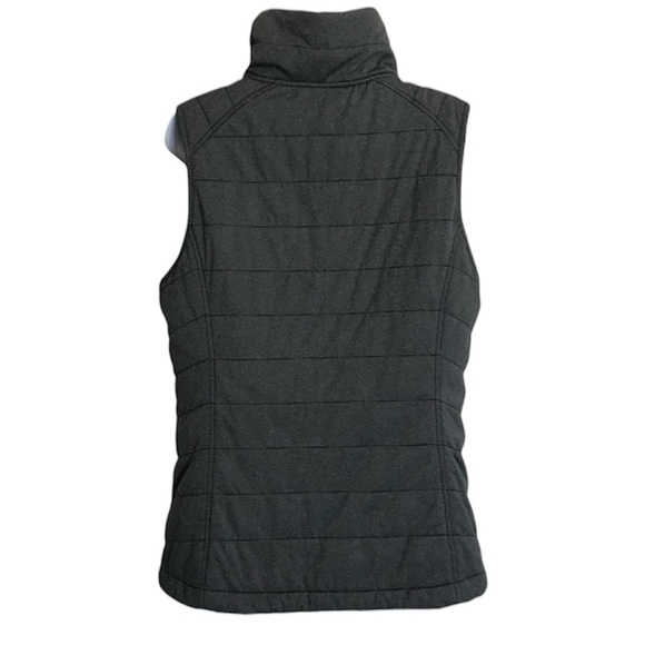 Columbia Women's M Charcoal Gray Zip Up Quilted Puffer Vest with pockets in EUC - Picture 2 of 16